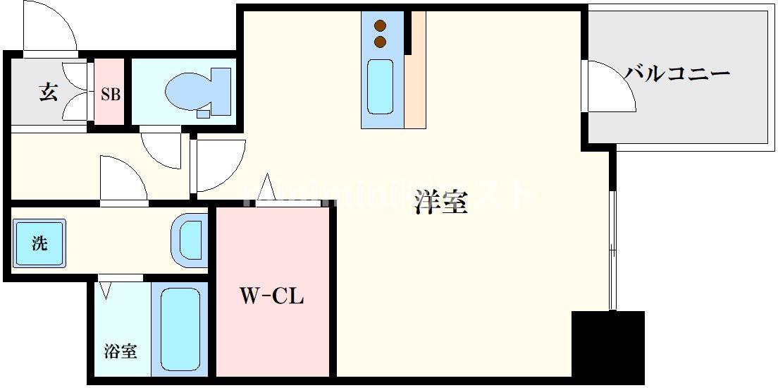 プレサンス上町台リベルテの間取り