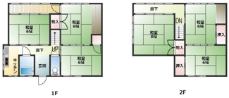 【間取り】 | 大館市有浦３丁目・中古住宅