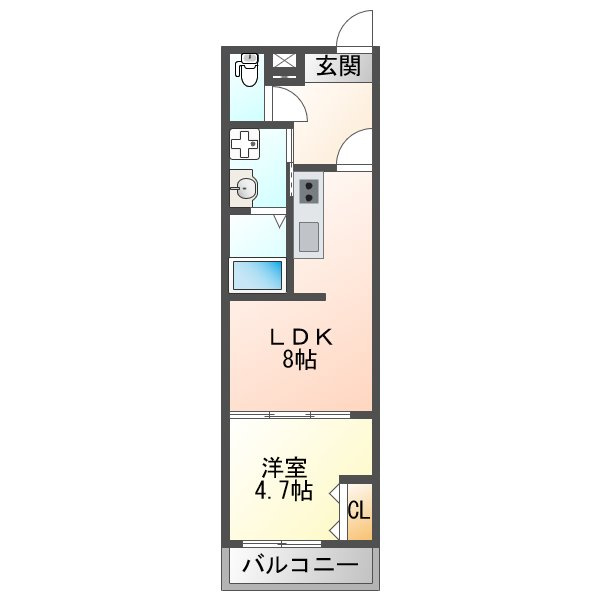 フジパレス十三公園西の間取り