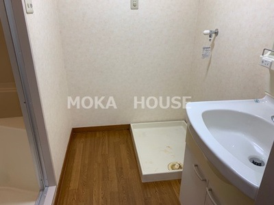 【洗面所】 | メゾンやすむろⅡ | 脱衣スペースもあります