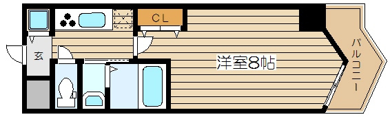 シャルマンフジ天神橋ノースの間取り