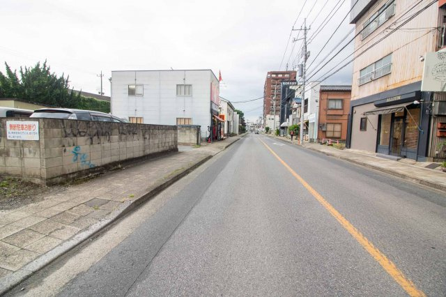 足利市永楽町の売地の前面道路含む現地写真