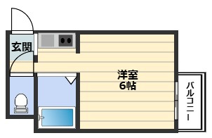 メゾンドール天神橋の間取り