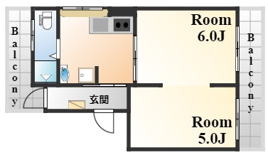 スプリングコート六甲の間取り
