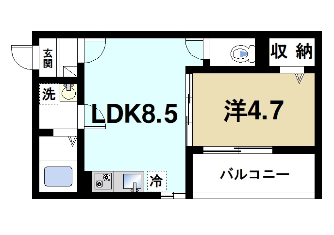 badge nara ekimaeの間取り