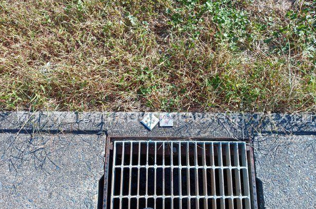 飯野　２筆分　売地104坪の外観|境界プレート