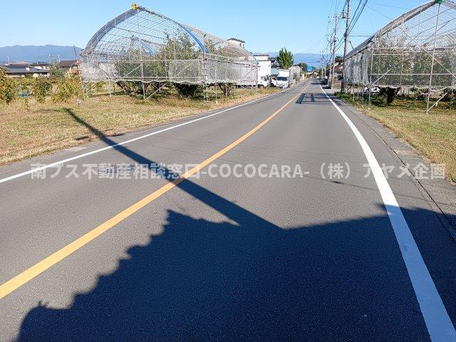 飯野　２筆分　売地104坪の周辺|前面道路　幅員9.5ｍ　交通量少な目