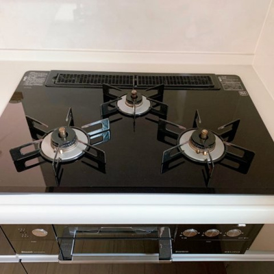 【キッチン】 | 東区広谷 | ガスの3口コンロです