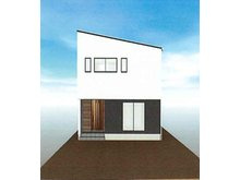 新築一戸建て　岡山市東区瀬戸町下Ⅱの外観パース