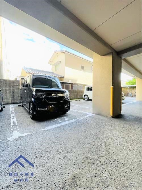 三愛シティライフ和白マリンビューの駐車場|現在契約されている区画になります(月額6000円)