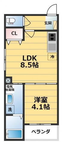 パラドール徳庵の間取り