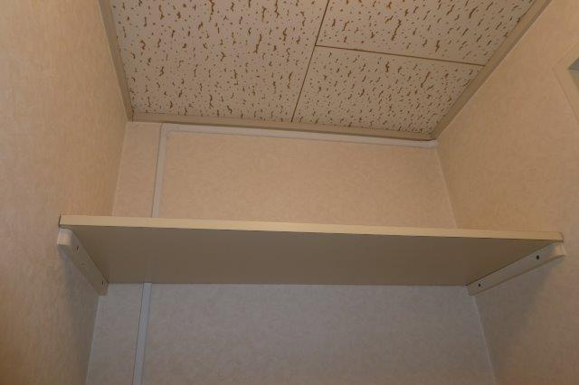 プレジール佐藤Aの収納|洗濯機上棚