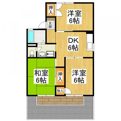 【間取り】 | ハイツひまわり