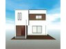 新築一戸建て　岡山市南区豊成　の外観パース