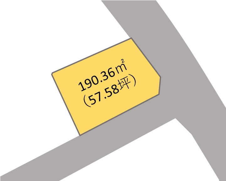 和歌山市園部・土地・56722の区画図