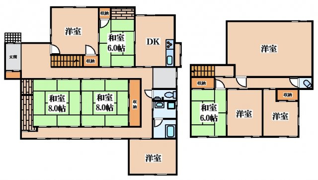 【間取り】 | 大蓮東３丁目貸家