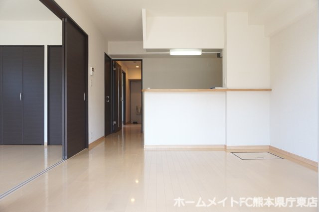 熊本市東区山ノ神２丁目の賃貸マンションの居間・リビング