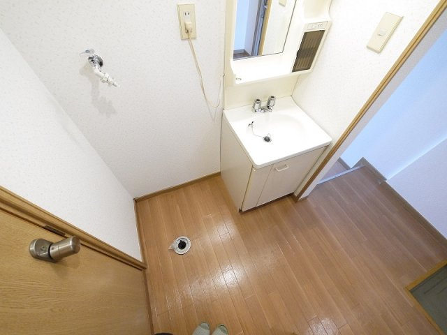 エステートピアの洗面所|スペースが確保できる洗面所です