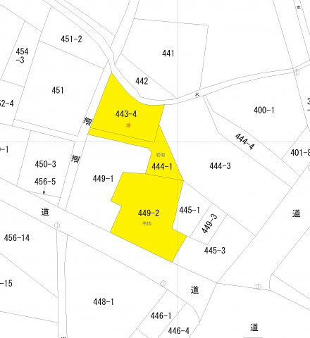 祈祷院　売地　古家付きの土地図