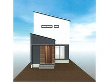 新築一戸建て　岡山市北区下伊福上町　の外観パース
