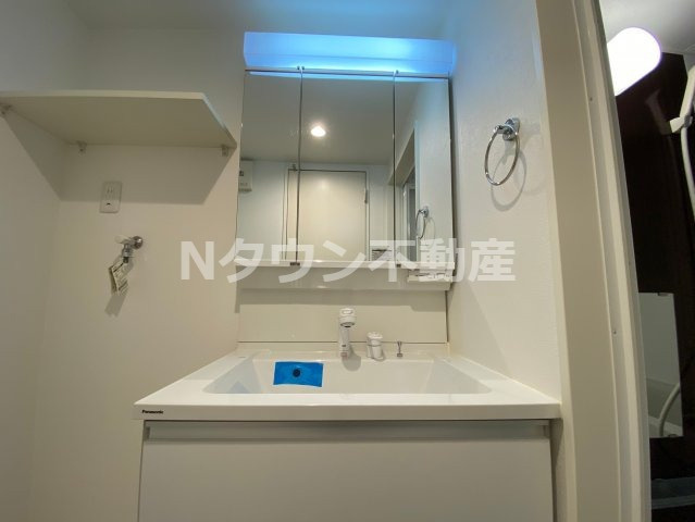 【洗面所】 | バンブーハウス平安通 | 広い洗面スペース