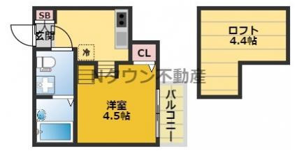 【間取り】 | スカイヒル新栄 | 間取りです。