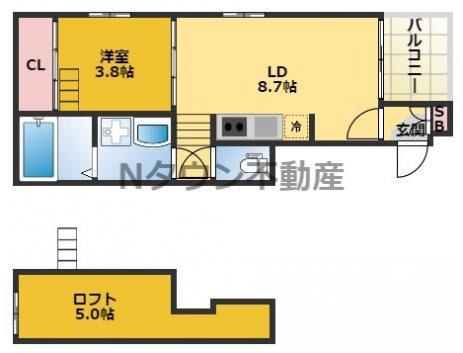 【間取り】 | エルカーサ千種 | 間取りです。