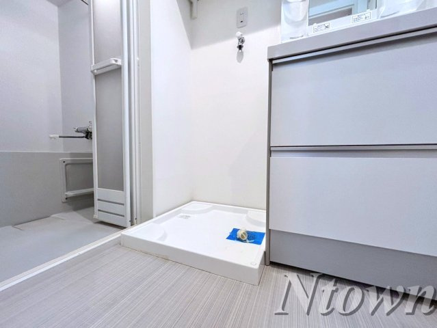 【設備】 | ルピナス今池 | 洗濯機置き場です