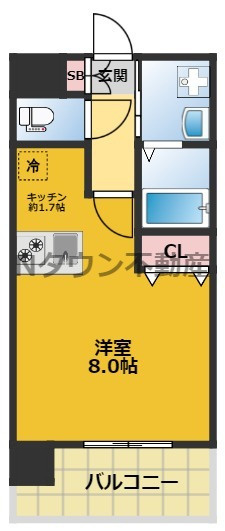 【間取り】 | プレサンス新栄デコール | 間取りです。