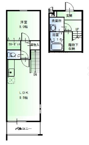 【間取り】 | スリーハーブズグレンツェント泉大津
