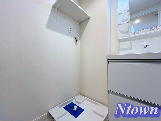 【設備】 | ハーモニーテラス生駒町Ⅲ | 洗濯機置き場です。