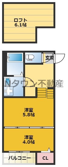 【間取り】 | ハーモニーテラス生駒町Ⅲ | 間取りです。