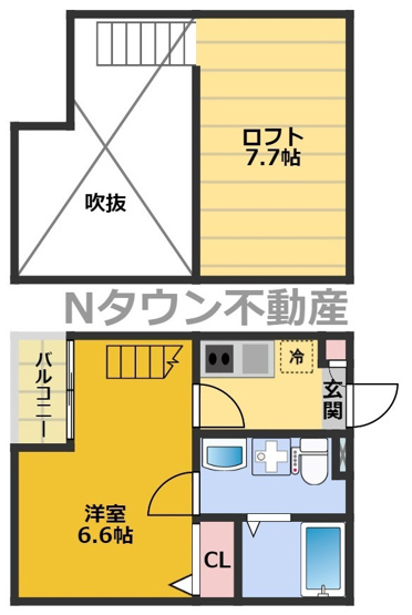 【間取り】 | ビルーチェ並木B | 間取りです。