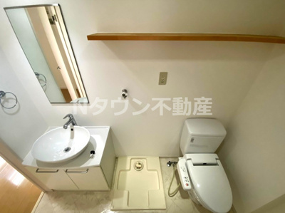 【洗面所】 | ビルーチェ並木B | 脱衣スペースもあります
