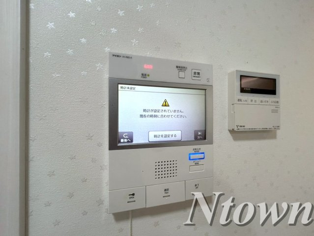 【セキュリティ】 | さくらHills NISHIKI Platinum Residence | モニタ付きインターホンです。