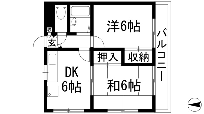 【間取り】 | 福山ハイツ