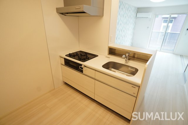 熊本市南区近見８丁目のアパートのキッチン