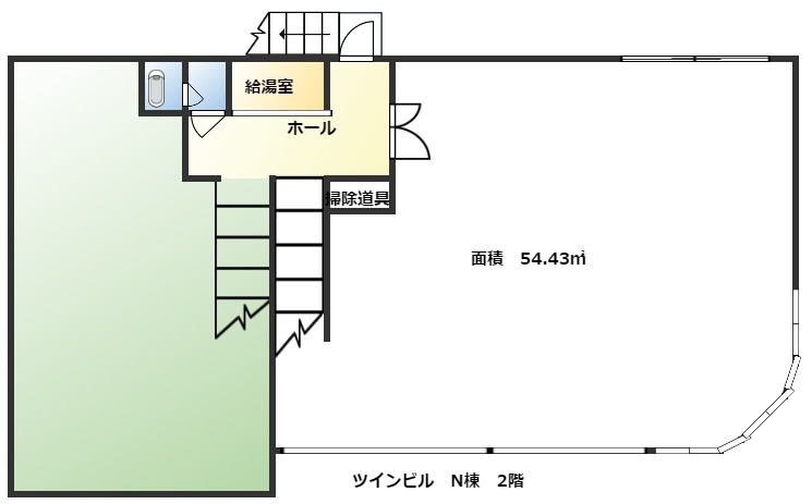 第６石原ツインビルN棟の間取り