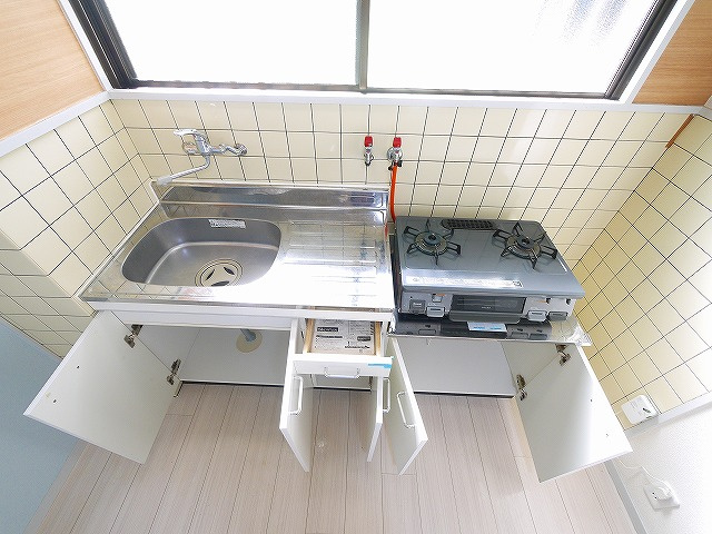 生駒レックスマンションのキッチン|きれいなキッチンです