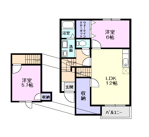サンライズヒオキの間取り|間取図