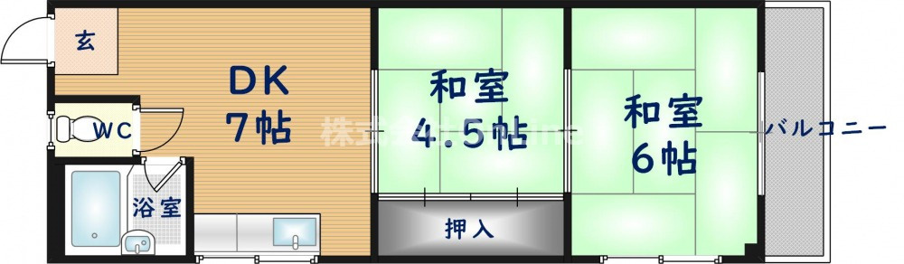 第1ハラダハイツの間取り