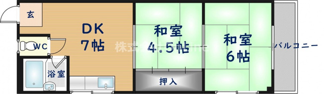 【間取り】 | 第1ハラダハイツ