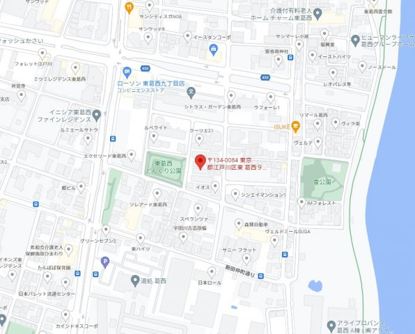 クリーン　ハイツの地図