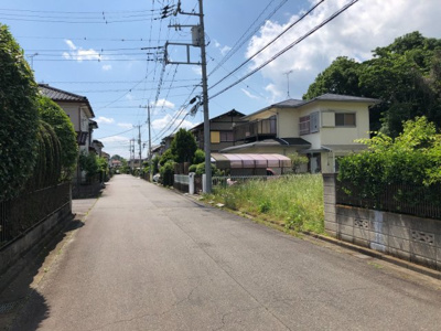 【前面道路含む現地写真】 | つくば市宝陽台土地