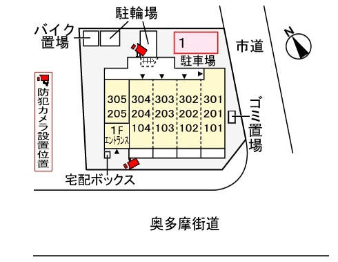 プラム・アズールの区画図