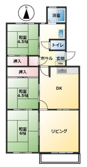 【間取り】 | 垂水高丸住宅５号棟