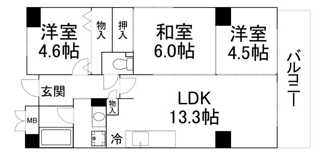 【間取り】 | クレール緑橋