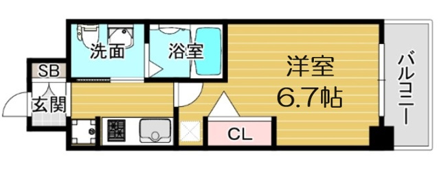 【間取り】 | エステムコート阿波座プレミアム