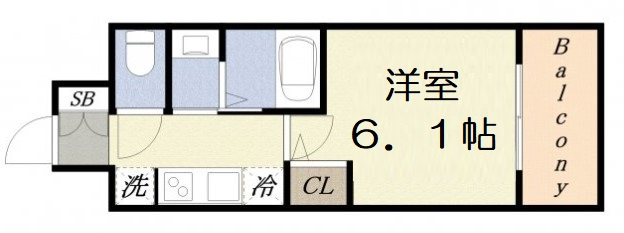 【間取り】 | エステムコート難波WEST-SIDEⅥグラッド