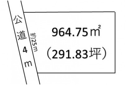 【土地図】 | 深谷市大谷 800万 土地